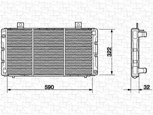 MAGNETI MARELLI Radiators, Motora dzesēšanas sistēma 350213629000